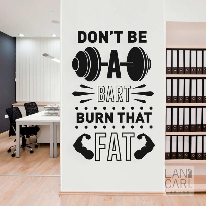Gambar Stiker Cutting Fitness Burn Fat Dekorasi Sticker Wall Window Decal - Putih, S dari LANCARI Kota Administrasi Jakarta Pusat Tokopedia