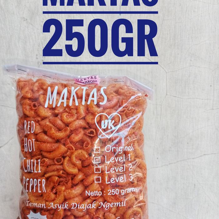 Gambar MAKARONI MAKTAS 250gr - BALADO dari NYEMILCEMILSHOP undefined Tokopedia