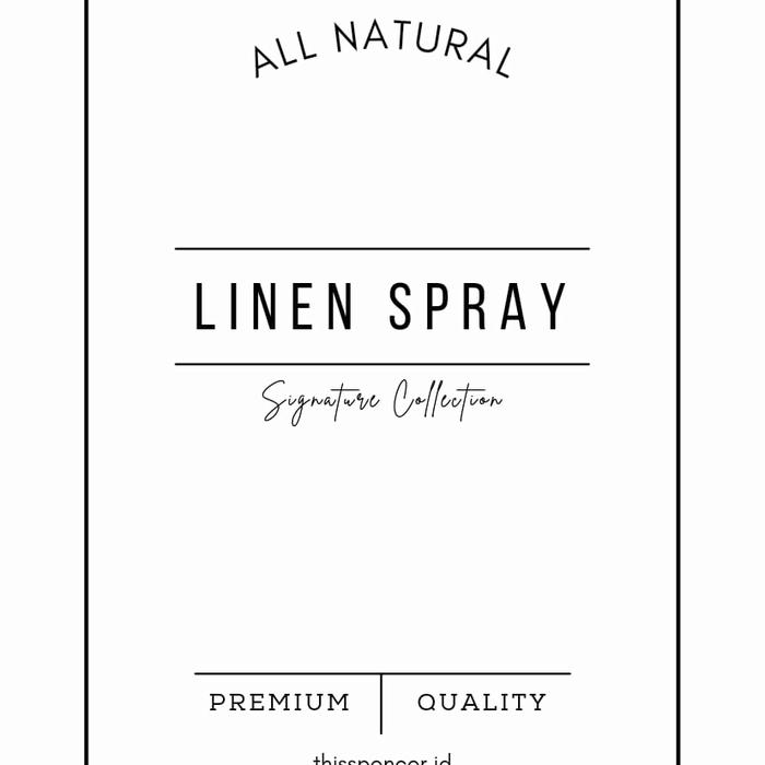 Gambar Sticker Label Botol Isi Ulang Cleaning Aesthetic Monochrome White - Linen Spray dari Ezsafa undefined Tokopedia