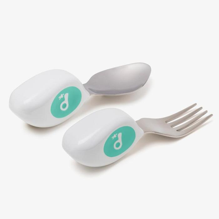 Gambar doddl | Children's Spoon and Fork Set - Aqua dari bebelou ID undefined Tokopedia