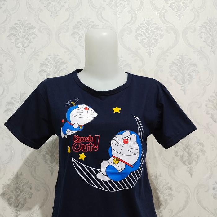 Gambar BAJU KAOS ANAK ABG REMAJA PEREMPUAN MURAH KAOS MURAH BAHAN ADEM MOTIF - Navy dari 2Fmode undefined Tokopedia