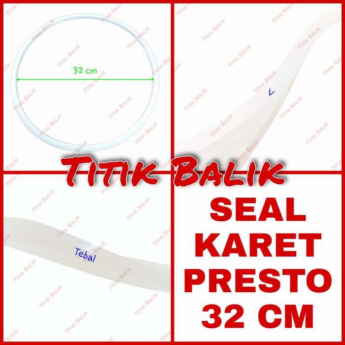 Gambar Seal Karet Panci Presto Umum Ukuran 32 cm - Pressure Cooker Seal 32cm dari Titik Balik Indonesia undefined Tokopedia