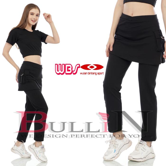 Gambar CBRK Celana Rok Kantong Jumbo Wanita Senam Gym / cbr kantong jumbo panjang - Hitam, 3L dari Alyacollection26 undefined Tokopedia