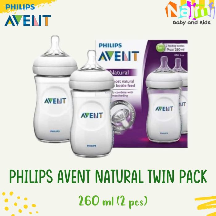 Gambar Philips Avent Natural Feeding Bottle 260 ml TWIN PACK Botol Susu Bayi dari Najmi Baby and Kids undefined Tokopedia