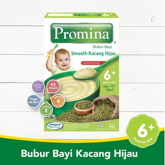 Gambar Promina Bubur Cereal All Variant 120gr - Bubur Bayi - Kacang Hijau dari URBAN BABYSHOP undefined Tokopedia