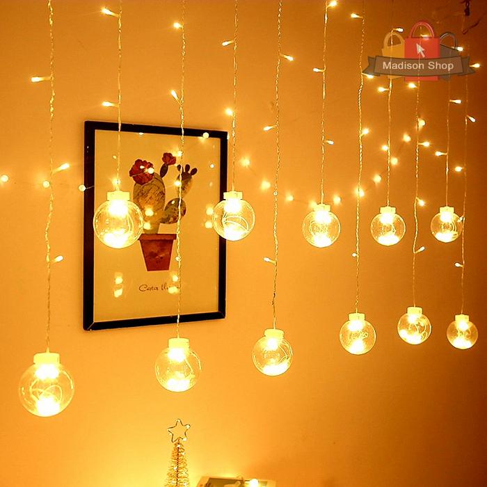 Gambar Lampu Tirai Bohlam LED Warm White Lampu Bola Transparan Light Ball - LED WARM WHITE dari MadisonShop undefined Tokopedia