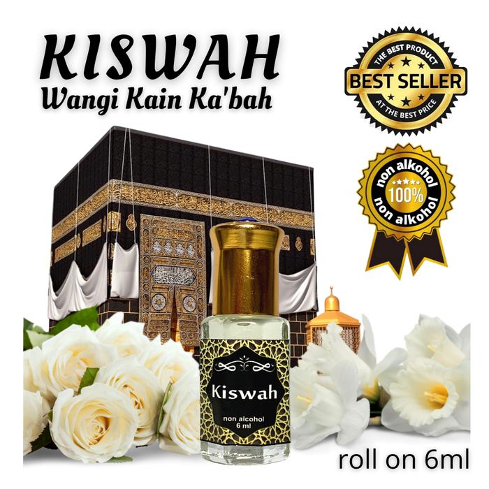 Gambar Parfum Kiswah Minyak Wangi Non Alkohol Aroma Oriental Khas Kain Kakbah - 6 ML dari white online shop undefined Tokopedia