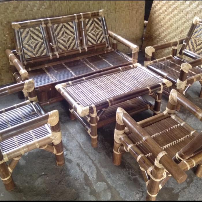 Gambar Kursi Tamu Bambu A1 dari Eki's Bamboo undefined Tokopedia