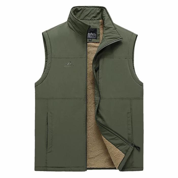Gambar rompi vest polos / rompi vest model simple - hijau army, M dari Ginnn store undefined Tokopedia
