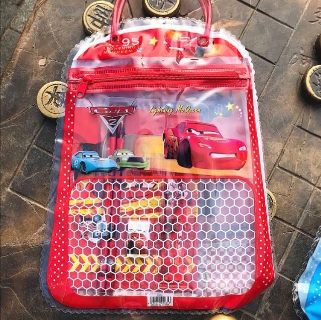 Gambar BOS183 Set Alat Tulis 7in1 / Tas Souvenir / Bingkisan Ulang Tahun Anak - No.4 dari batamonlineshopp undefined Tokopedia