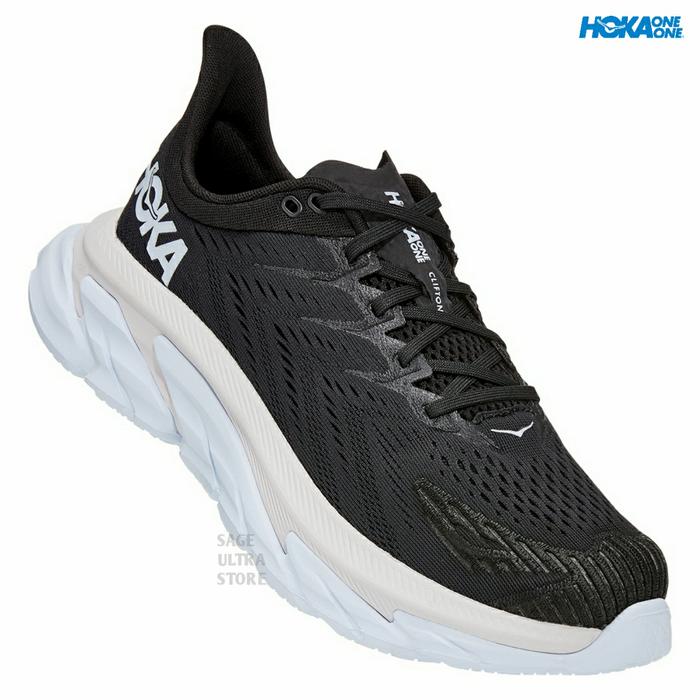 Gambar Sepatu Lari Running Hoka One One Clifton Edge Men Pria Original - BW - Black White, 45.⅓ dari Sage Ultra Store undefined Tokopedia
