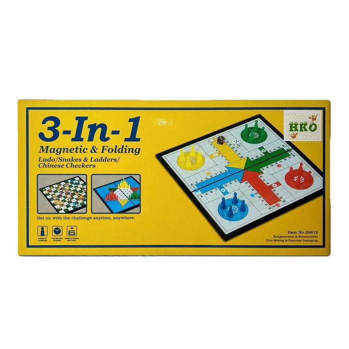 Gambar Ludo Halma Ular Tangga 3-in-1 Magnetic Board Game dari MagistaShop undefined Tokopedia