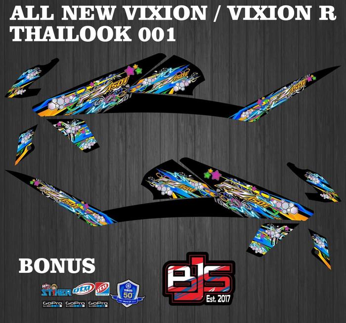 Gambar decal stiker variasi striping list all new vixion vixion r thailook 1 - Hitam, bahan biasa dari BJS STIKER CUSTOM STIKER MOTOR undefined Tokopedia