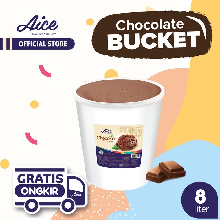 Promo Harga Aice Ice Cream Bucket Chocolate 8000 ml - Tokopedia