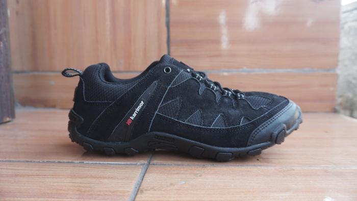 Jual Sepatu Sepeda MTB Gowes Gunung Hiking Full Hitam Karrimor