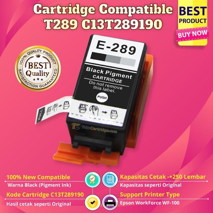 Gambar TINTA EPSON WF-100 T289 BLACK CARTRIDGE for wf100 T290 Color WF 100 - BLACK COMP dari Toko Cartridge ID undefined Tokopedia