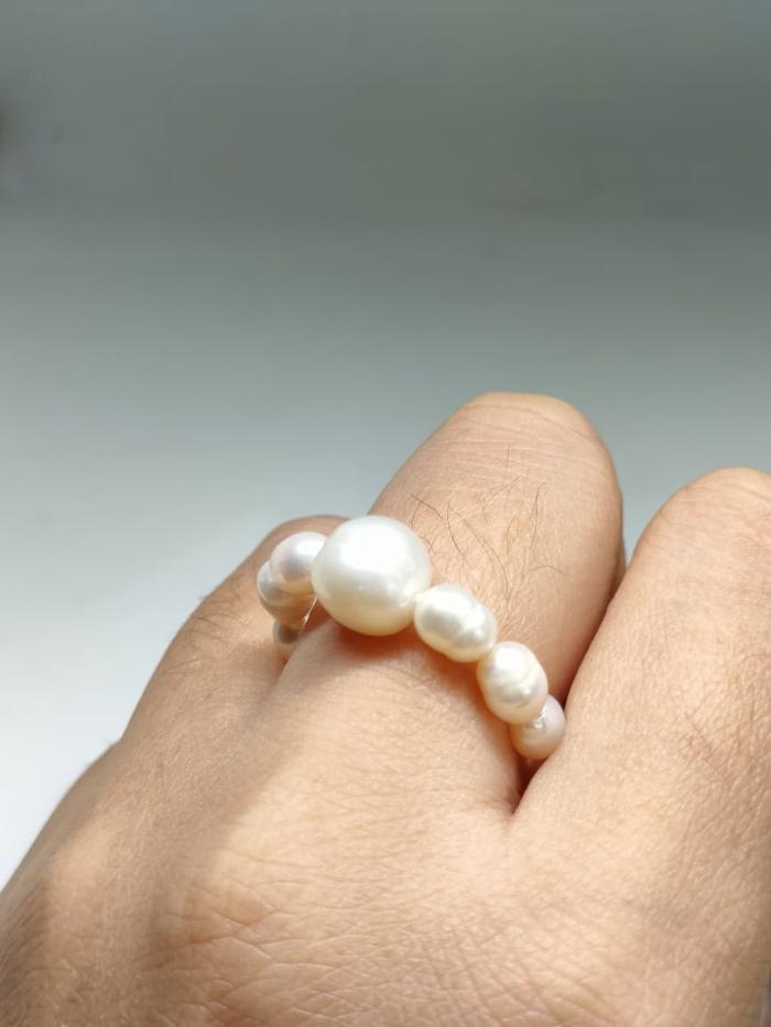 Gambar Cincin Mata 1 Mutiara Air Tawar Free Kotak - Putih, 6 dari Kibay Jewelry undefined Tokopedia