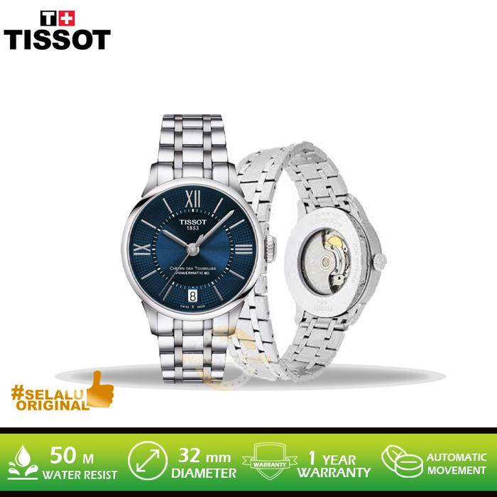 Jual Jam Tangan Tissot Chemin Des Tourelles T099.207.11.048.00 Powermatic80  - Jakarta Pusat - GrosirGshock | Tokopedia