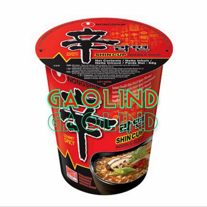Gambar nongshim Shin cup noodle soup -68gr dari Gaolind undefined Tokopedia