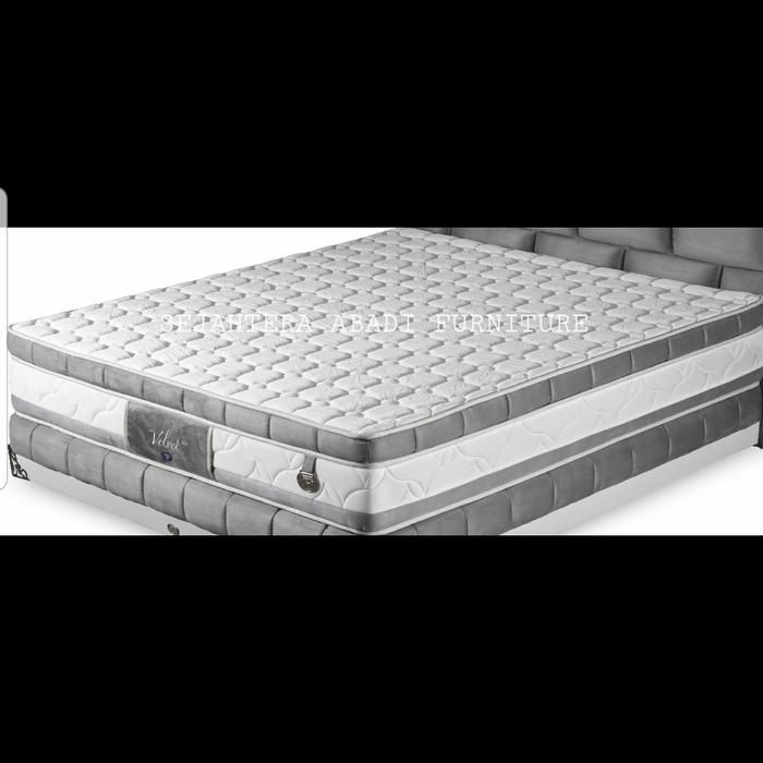 Gambar Spring Air Springbed Matras Pocket Latex Plush Top VELVET [Promo Sale] - MATRAS GREY, 100 x 200 dari Sejahtera Abadi Furniture undefined Tokopedia