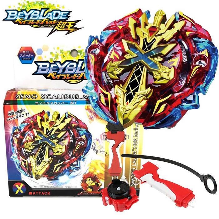 Gambar Beyblade Gasing Xeno Xcalibur B48 Dengan Launcher Burst Mainan Murah dari RbLHobbies undefined Tokopedia