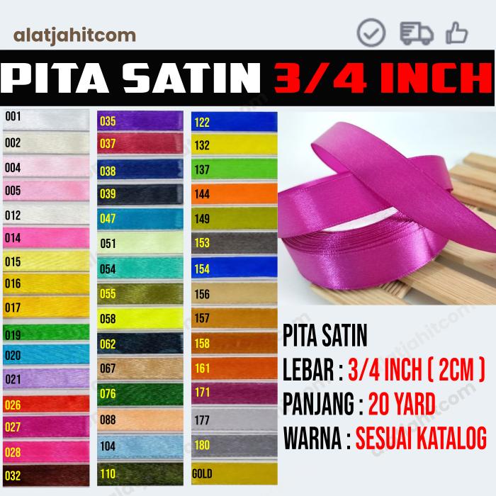 Gambar Pita Satin 3/4 inch (2cm) dari kancingbungkus_NEW undefined Tokopedia