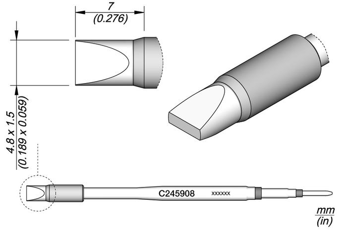 JBC C245-030 Lötspitze – Original Cartridge Für Produktbild-Vorschau 4