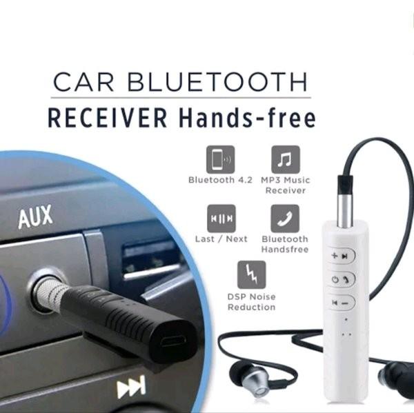 Gambar CAR KIT Bluetooth Music Audio Receiver Aux 3.5 mm Receiver Jack Music dari TF Gadget undefined Tokopedia