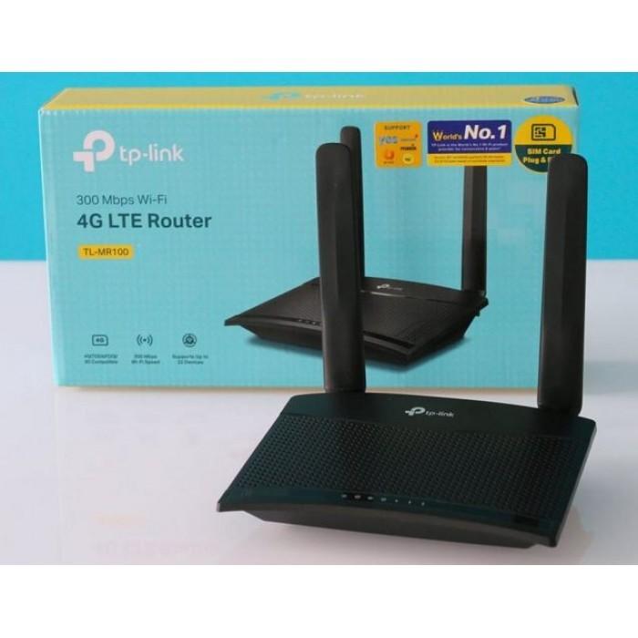 Jual Router Wifi Modem Wifi TPLink TL-MR100 4G 300Mbps UNLOCK All ...