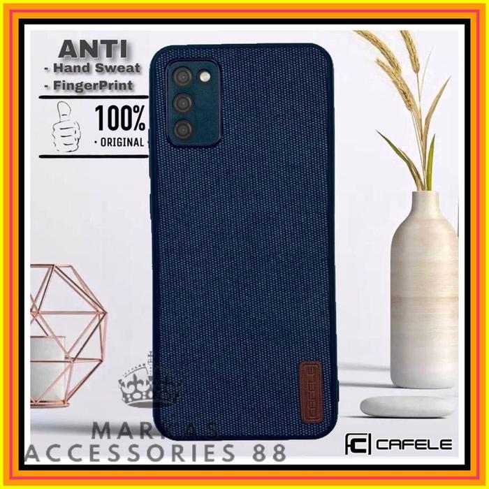Gambar SAMSUNG GALAXY A03S A037F FABRIC DENIM ORIGINAL HARD SOFT CASE CAFELE - Biru, SMSNG G A03S dari Markas acc 88 undefined Tokopedia