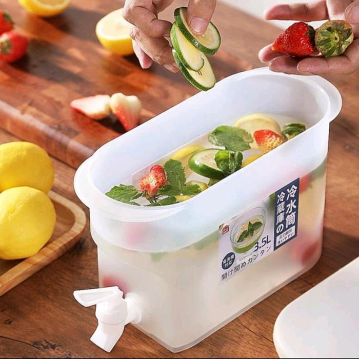 Gambar Dispenser Kulkas Wadah Air Minuman Juice Dispenser Kulkas dengan Kran - 1 KRAN dari Interior House Concept undefined Tokopedia