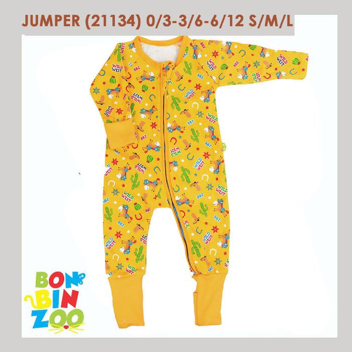 Gambar Sleepsuit Resleting Baby Boy SNI Bonbinzoo Usia 0-3/3-6/6-12 Bln SML - Cowboy Kuning, 0-3 Bulan dari BONBINZOO undefined Tokopedia