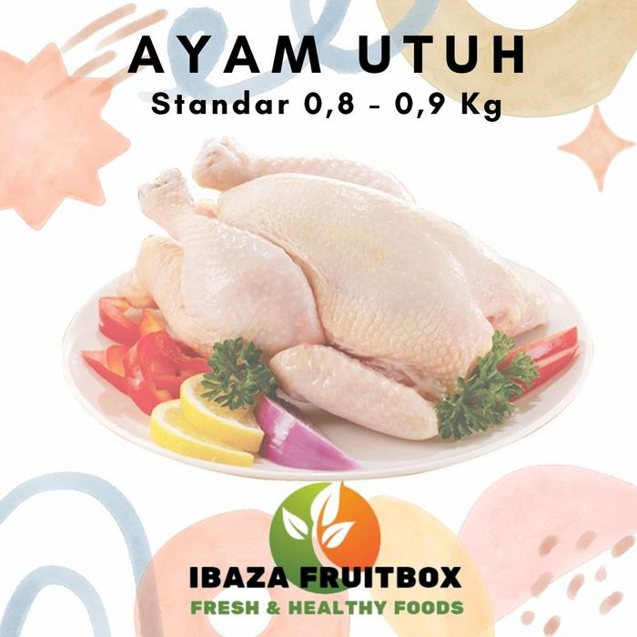 Gambar Daging Ayam UTUH PER EKOR Ukuran Standar 0,8 - 0,9 KG dari fruitsBOX Buah & Sayur Segar undefined Tokopedia