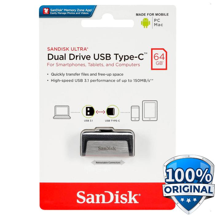 SanDisk 128GB Ultra Dual Drive USB Type ...