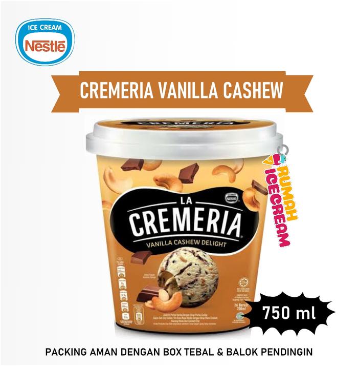 Gambar Ice Cream / Es Krim La Cremeria Nestle - Vanilla Cashew dari Rumah Ice Cream Indonesia undefined Tokopedia