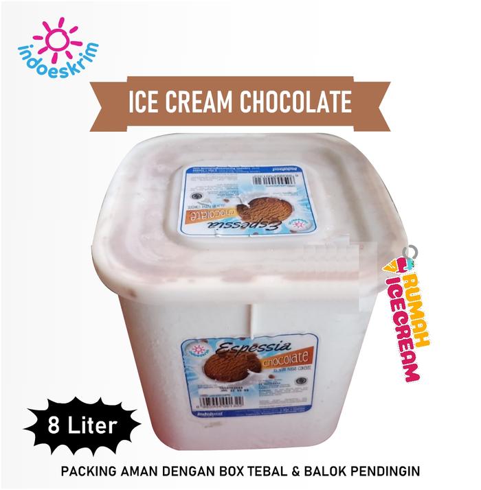 Gambar Ice Cream / Es Krim 8 Liter IndoEskrim - Coklat dari Rumah Ice Cream Indonesia undefined Tokopedia
