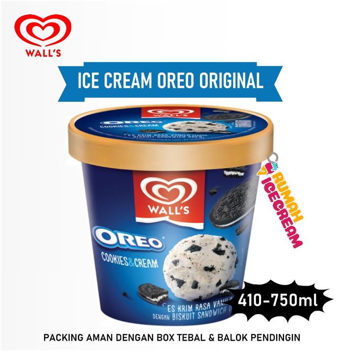 Gambar Ice Cream / Es Krim Oreo Walls - Oreo Original, 750ml dari Rumah Ice Cream Indonesia undefined Tokopedia