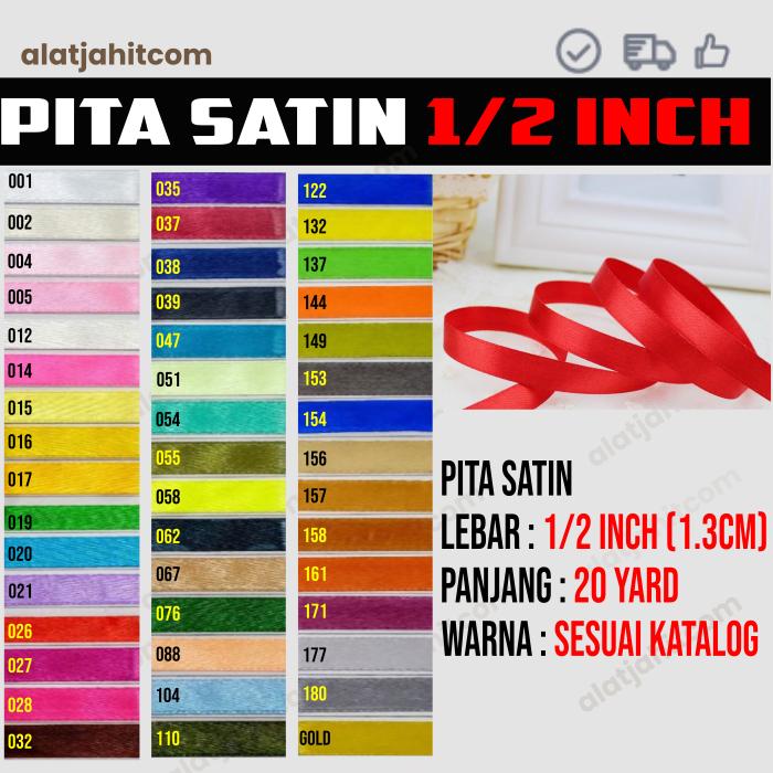 Gambar Pita Satin 1/2 inch (1.3cm) dari kancingbungkus_NEW undefined Tokopedia