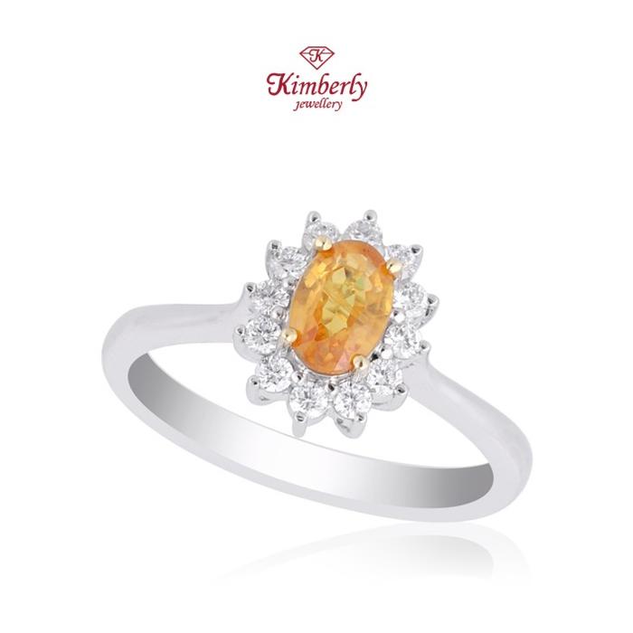 Gambar Cincin Berlian Batu Orange Sapphire KLR634632 - Kimberly Jewellery - 2.820 Gram dari Kimberly Jewellery Online undefined Tokopedia