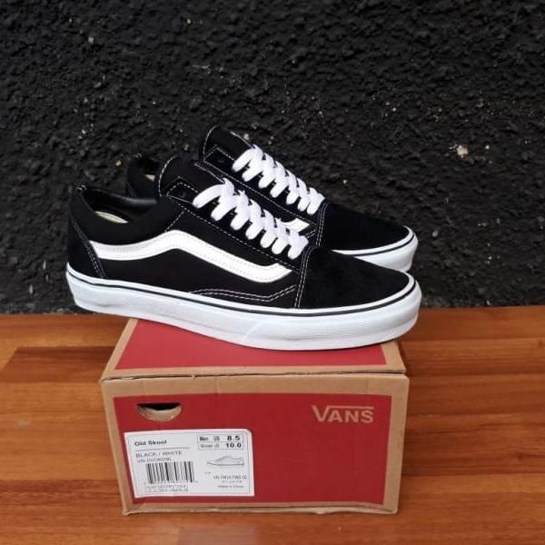 Gambar SEPATU VANS OLD SCHOOL HITAM PUTIH SETRIP 36-44 - Hitam, 38 dari FUNNYSHOES undefined Tokopedia