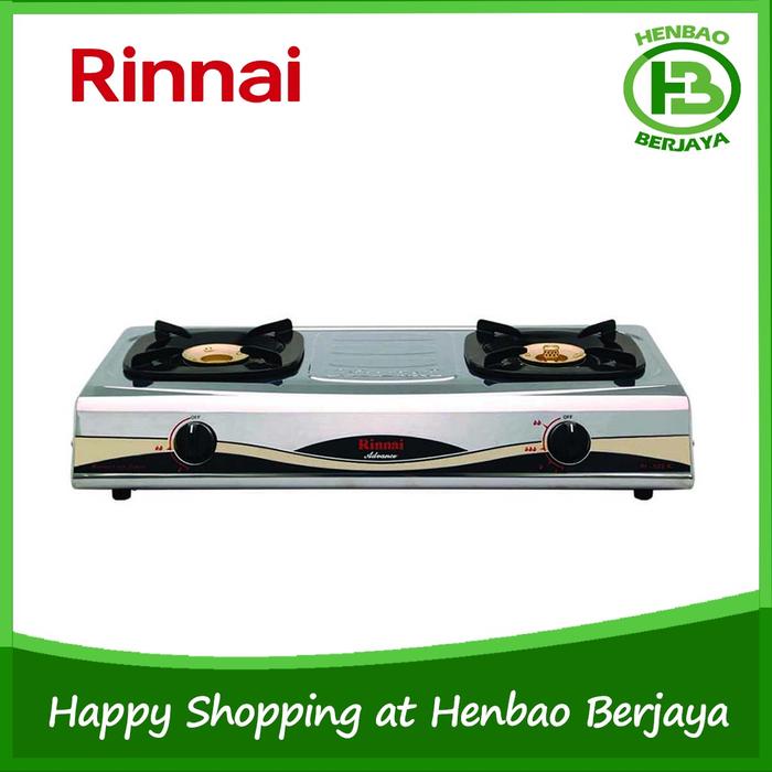 Jual Rinnai Kompor Gas 2 Tungku RI522A Stainless Steel Api Besar RI-522A -  Kota Tangerang - Henbao Berjaya | Tokopedia
