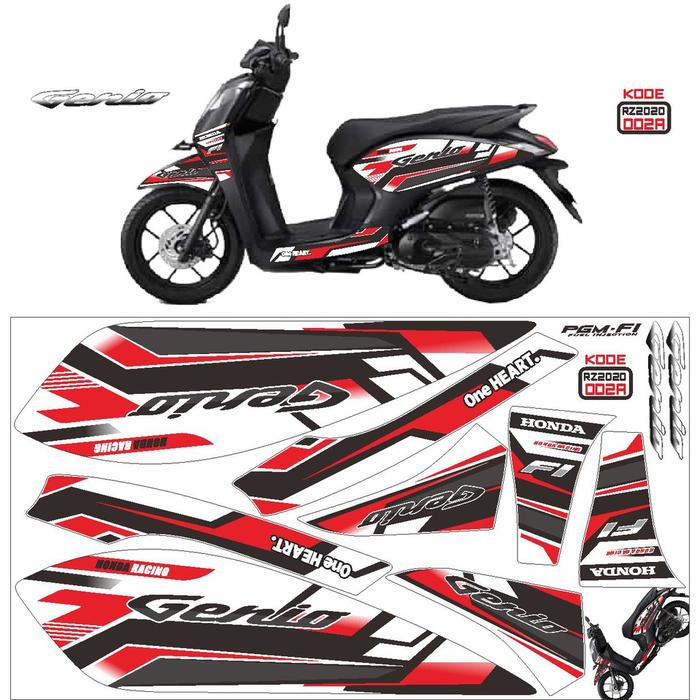 Gambar DECAL MOTOR GENIO / STRIPING MOTOR GENIO / STICKER GENIO VARIASI - 01 dari Zona Decal ID undefined Tokopedia