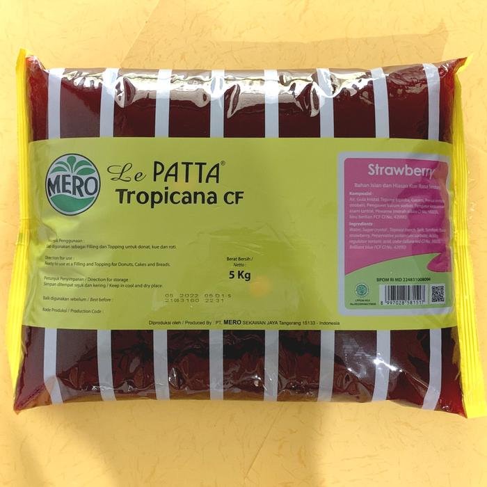 Gambar Selai Fruit Jam MERO LePATTA Tropicana CF 500 g gram - Strawberry dari Toko Anugrah Wadungasri undefined Tokopedia