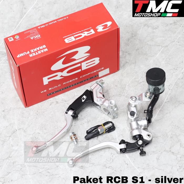 Gambar Paket Master rem dan kopling RCB S1 CBR150 R15 GSX150 R25 Ninja250 - Silver dari TMC Motoshop undefined Tokopedia