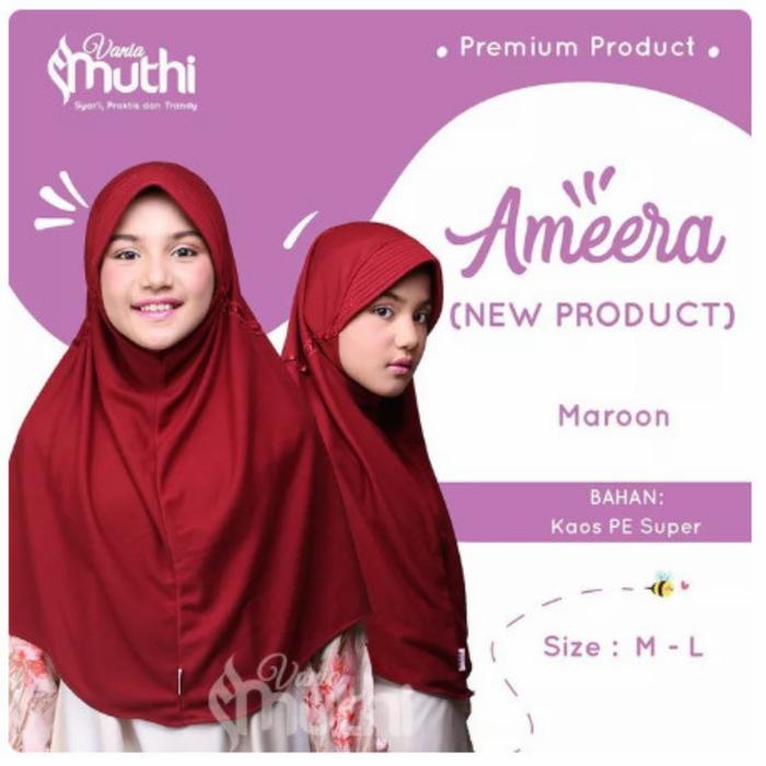 Gambar JILBAB Anak usia SMP VANIA Muthi Ameera size M Hijab Remaja bahan Adem dari Jilbab Anak EmilNa Shop undefined Tokopedia