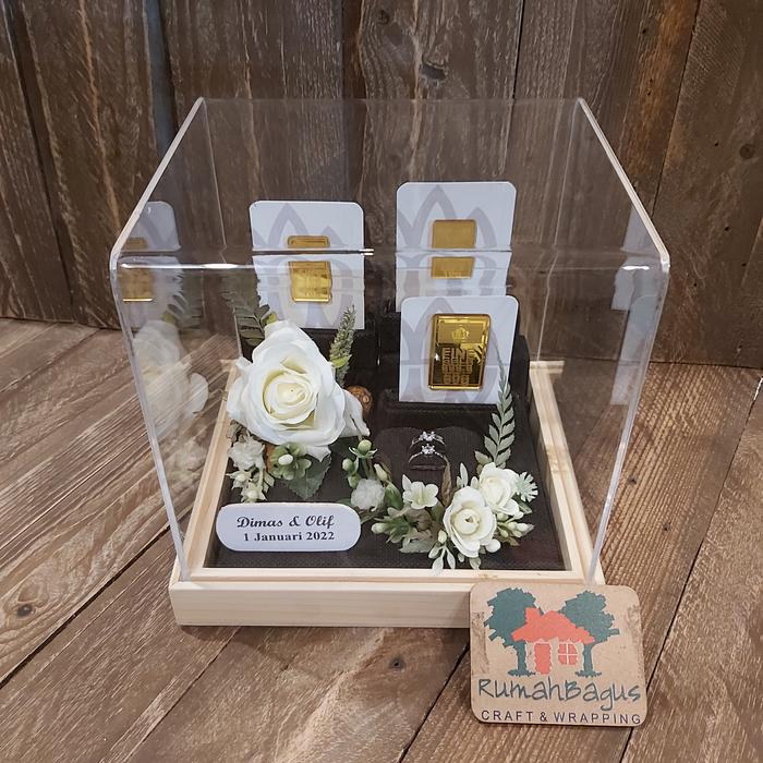 Gambar mahar perhiasan Acrylic - LM 3& cincin dari Rumahbaguscraft1 undefined Tokopedia