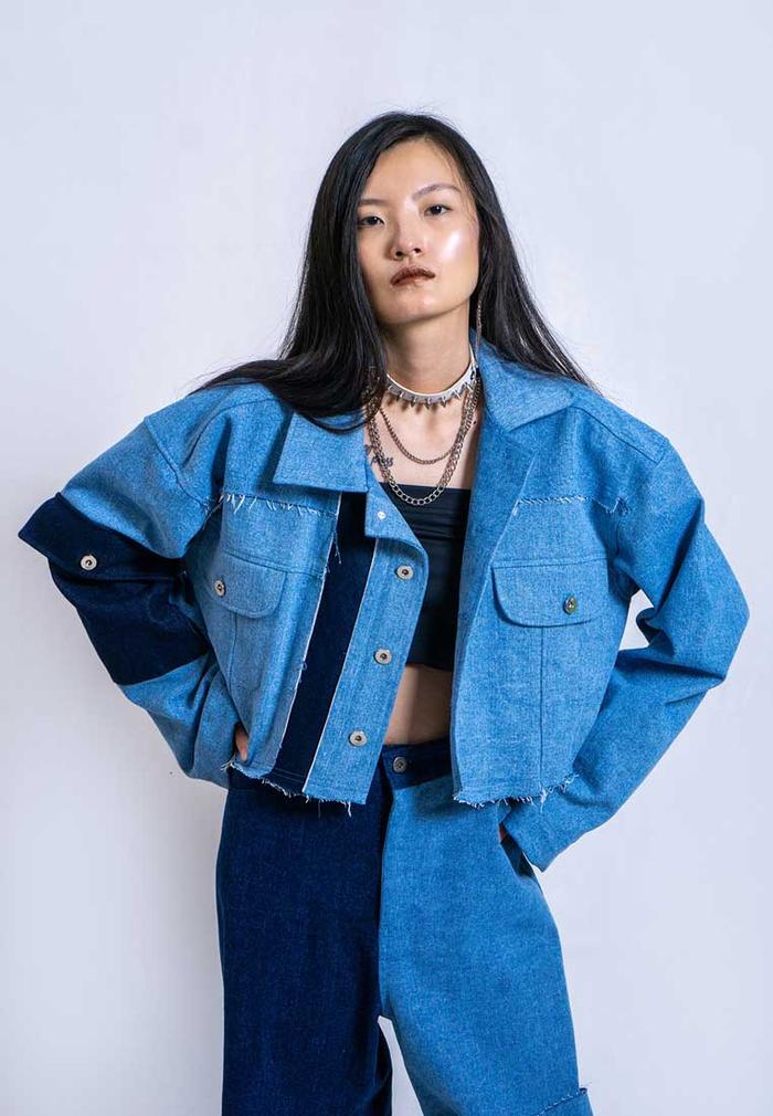 OCWACYCLE TALISHA CROP DENIM JACKET S