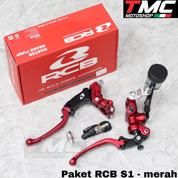Gambar Paket Master rem dan kopling RCB S1 CBR150 R15 GSX150 R25 Ninja250 - Merah dari TMC Motoshop undefined Tokopedia