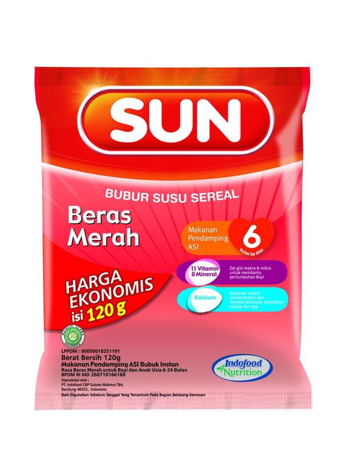 Gambar BUBUR SUN ANAK BERAS MERAH dari R8Mart undefined Tokopedia