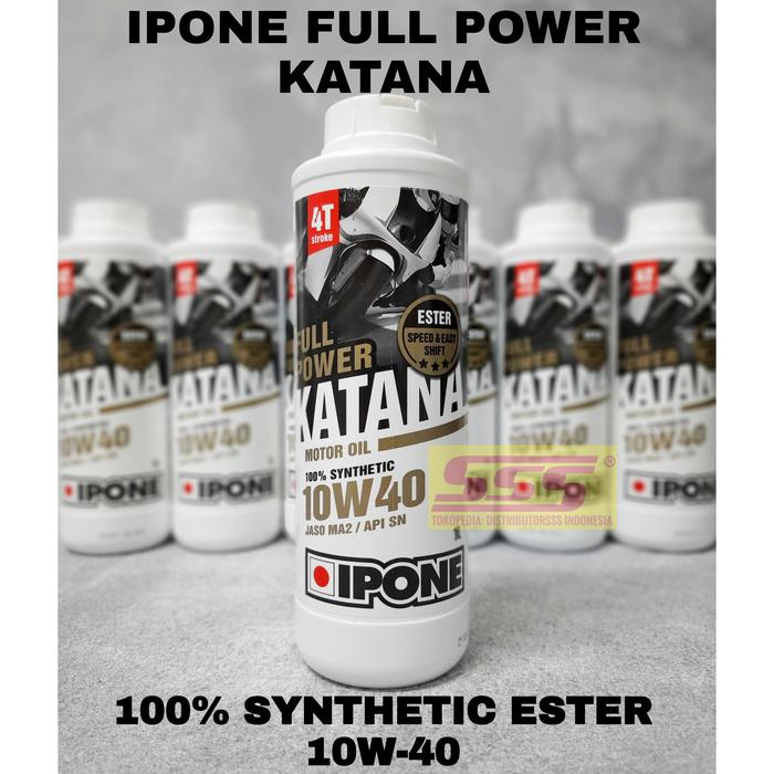 Gambar IPONE FULL SYNTHETIC ESTER FULL POWER KATANA OFF ROAD 10W60 10W40 - FULL POWER dari DistributorSSS Indonesia undefined Tokopedia